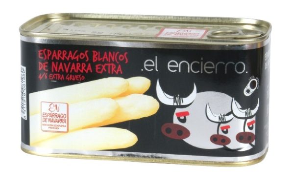 Espárrago Blanco 4/6 Frutos Lata 1 kg "D.O.Navarra"